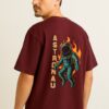Trendy Oversized T-Shirt with Cool Astronaut Graphic Design